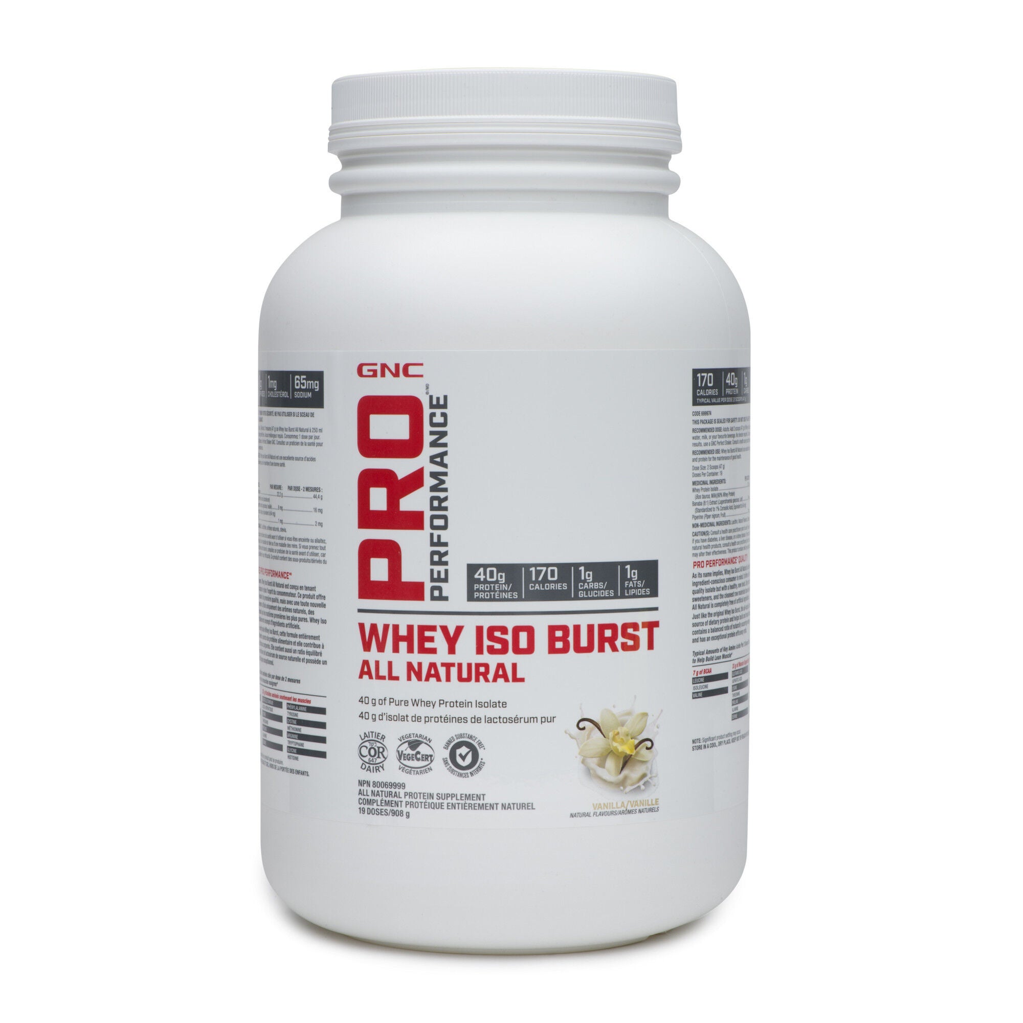 Whey Iso Burst All Natural - Vanilla Vanilla | GNC